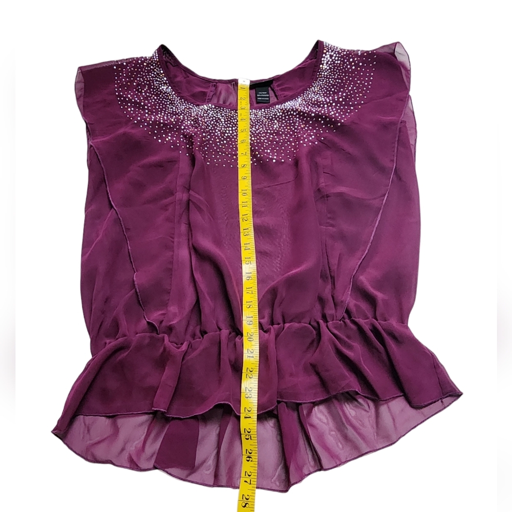 Lane Bryan Sheer Blouse 14/16W - Picture 7 of 11